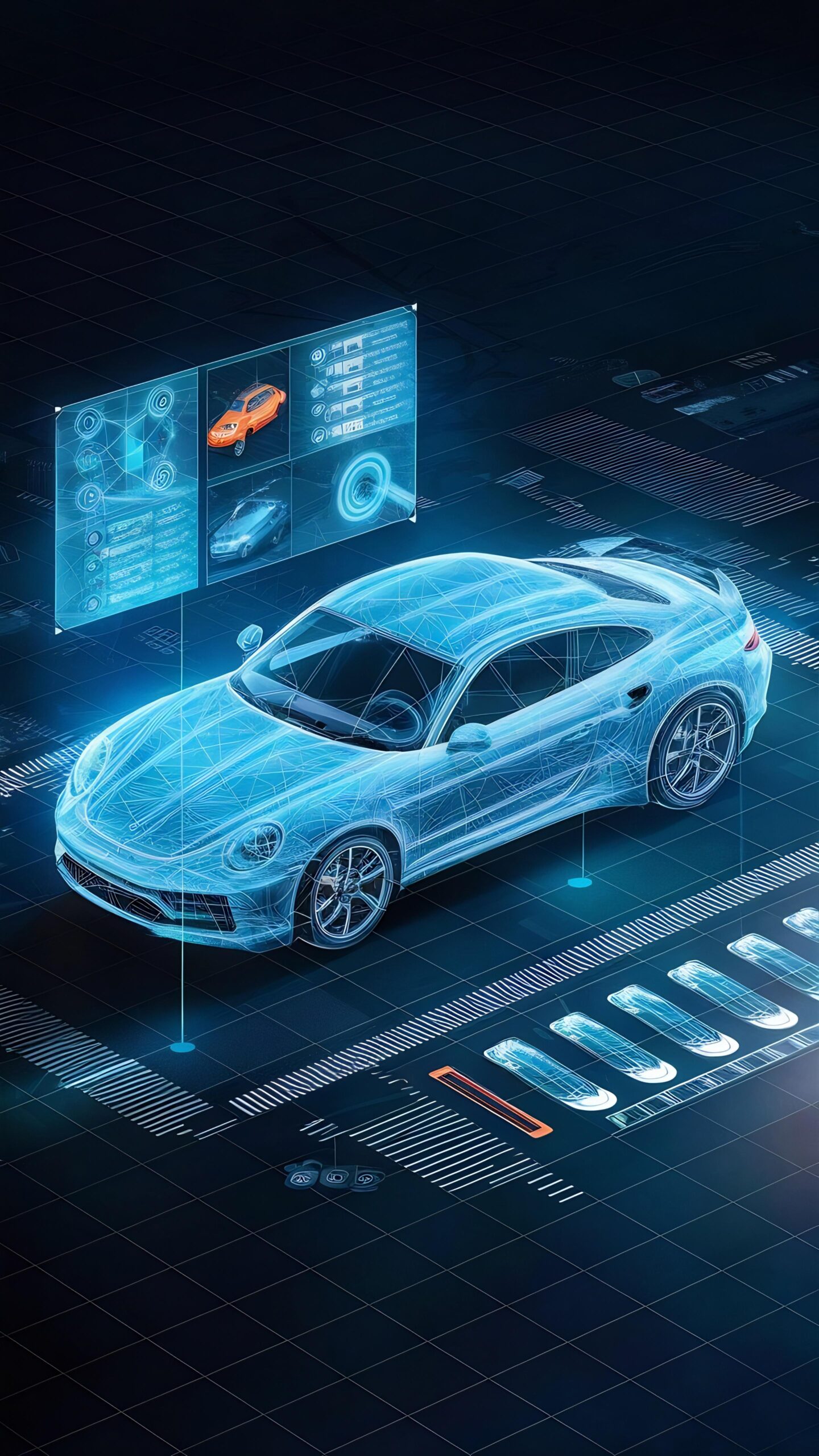 Holographic vehicle diagnostic scan