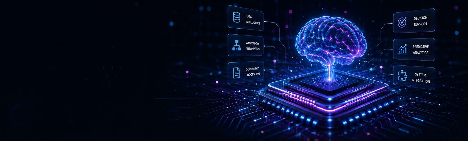 AI processor chip connected to data services